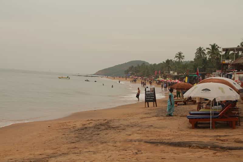Anjuna beach near Chapora Fort