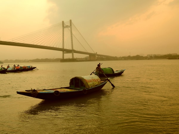 Early Morning View of River Ganga in Kolkata