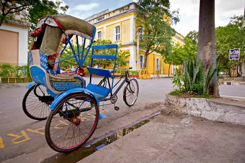 Vintage Tricycle in Pondicherry