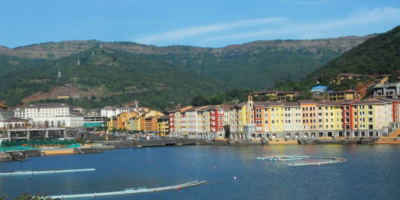 Beautiful lakeside view at Lavasa