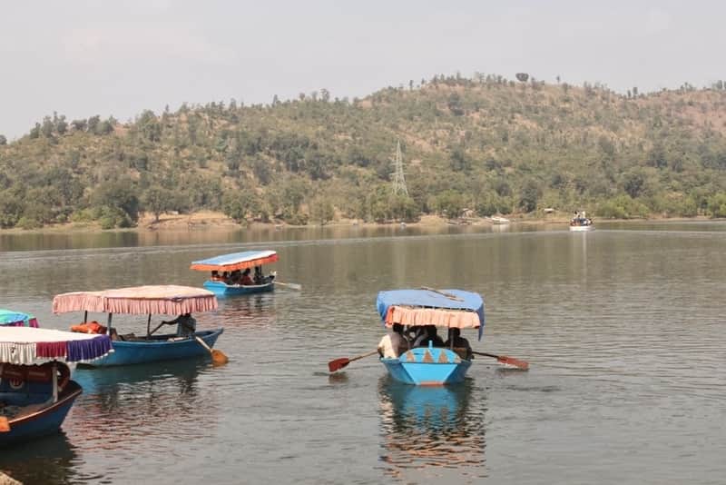 People enjoying boating rides in Silvassa