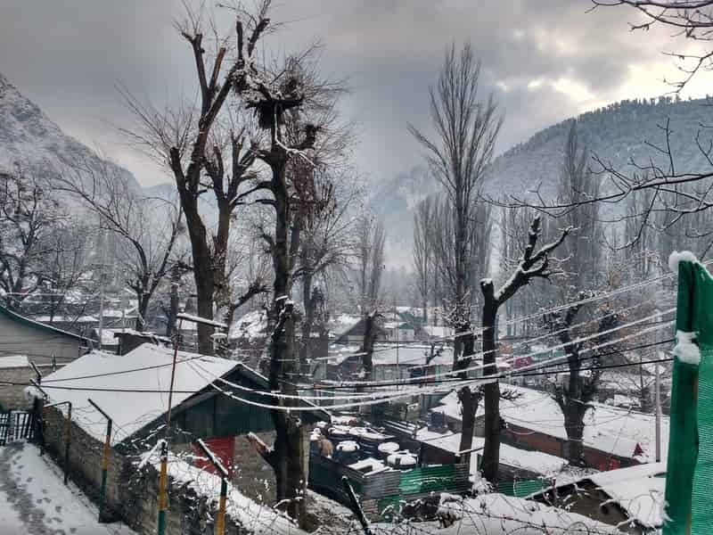 Snowfall in Kashmir