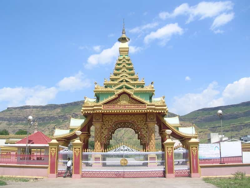 The Myanmar gate at Igatpuri is a famous tourist attraction