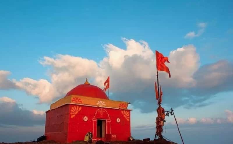 The temple at top of the Kalsubai Peak