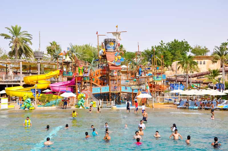 Visitors at the Tikuji-Ni-Wadi amusement park