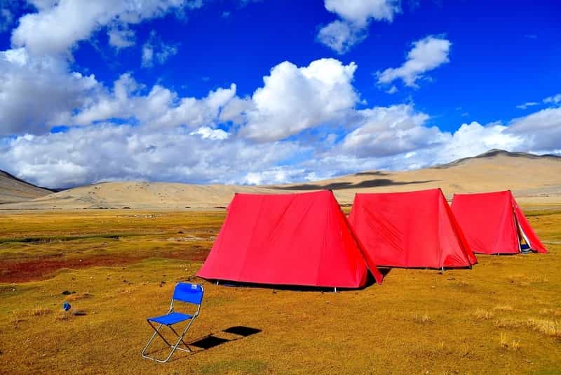 Camping Near Tso Moriri Lake
