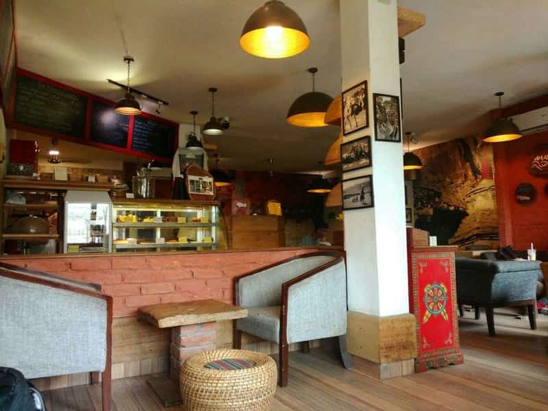 The cosy seating at Ama Cafe