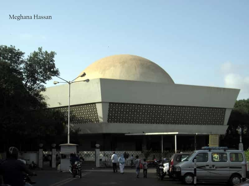 The entrance to the planetarium