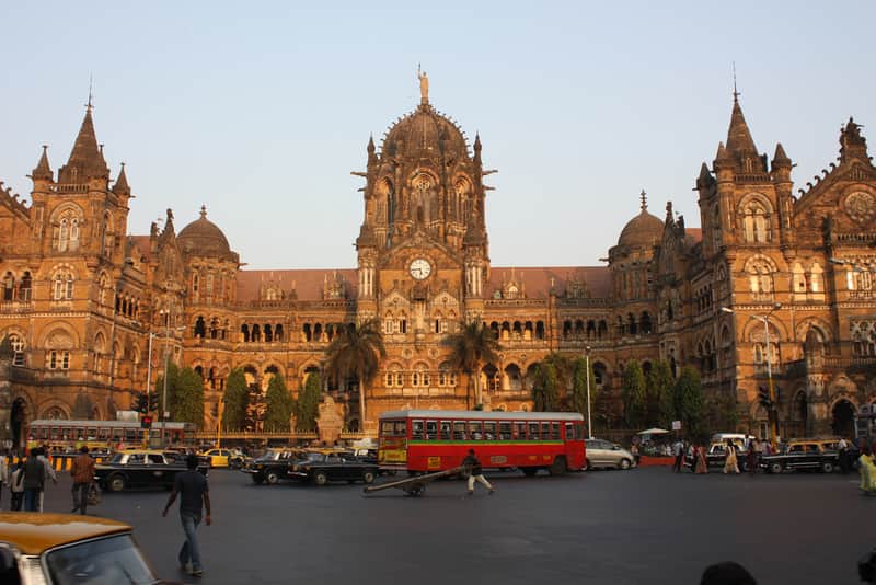 You can take stunning pictures from the viewing balcony opposite CST