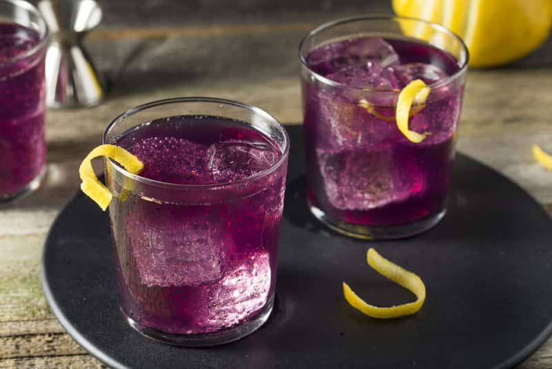 Drinks served at Purple Haze