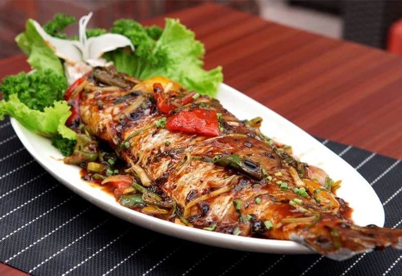 Food at Lotus Pond Restaurant, New Friends Colony