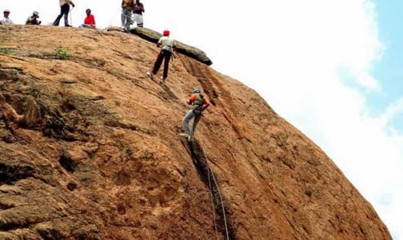 Rappelling at Ramanagara