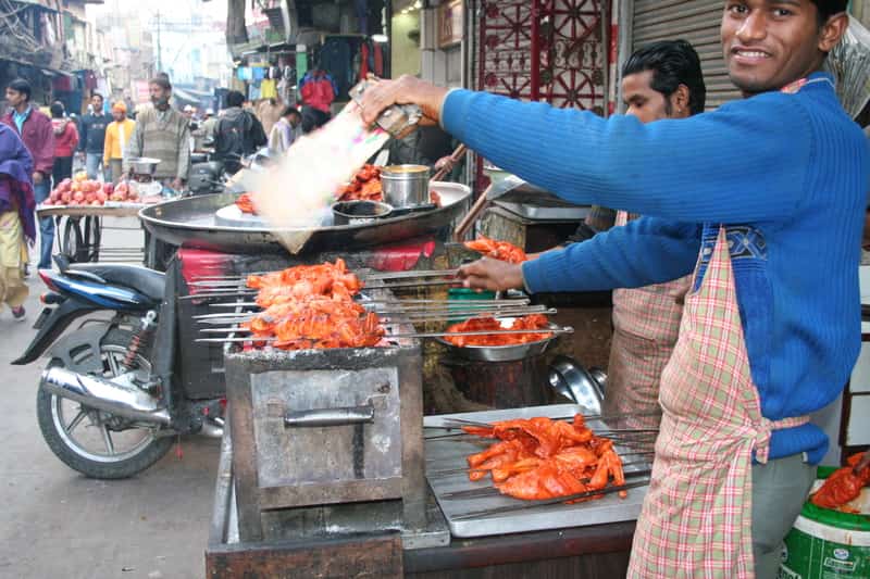 Street food at Jama Masjid