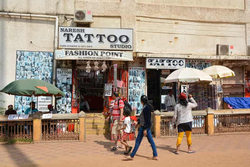Tattoo Shop at Calangute Beach