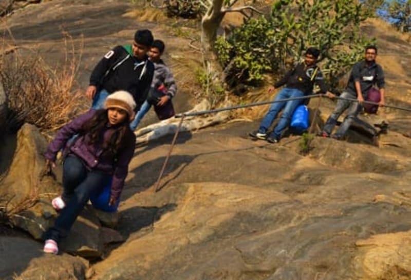 Trekking is a popular activity at this camp