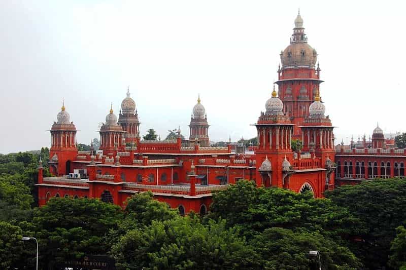 A View of the Imposing Chennai High Court