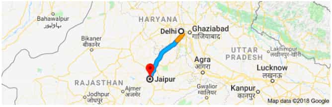 Delhi to Jaipur