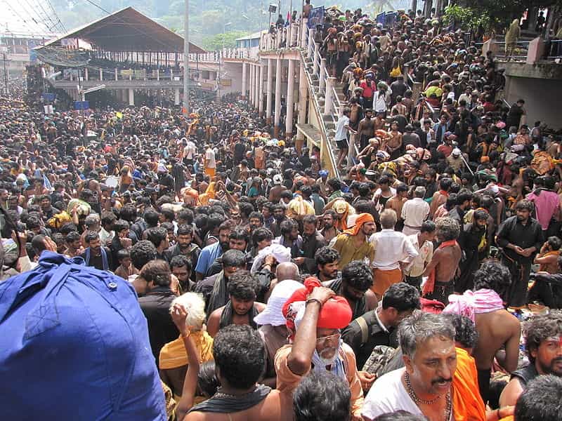 The Throngs of Devotees at Sabarimala