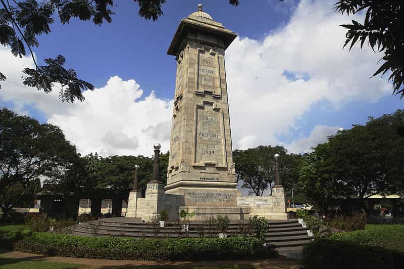 The Victory War Memorial at the Marina Beach
