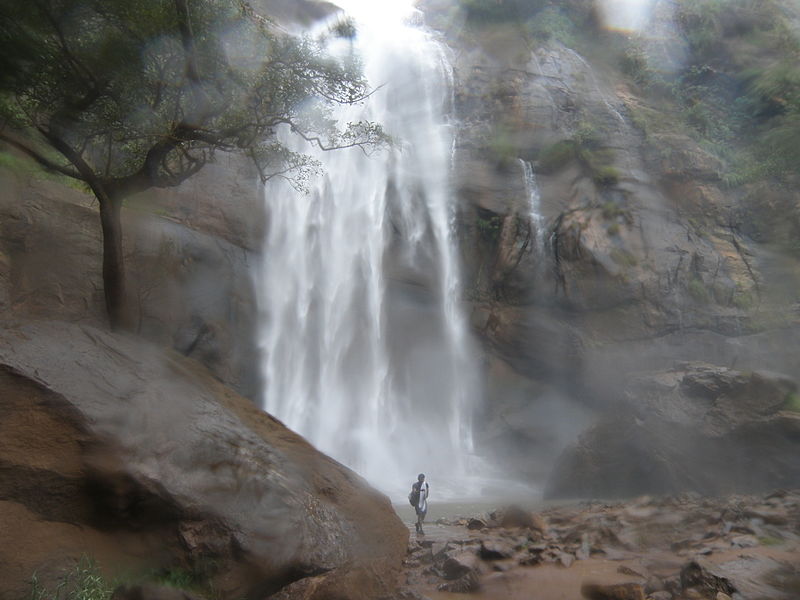 A View of the Agaya Gangai Falls at Kolli Hills