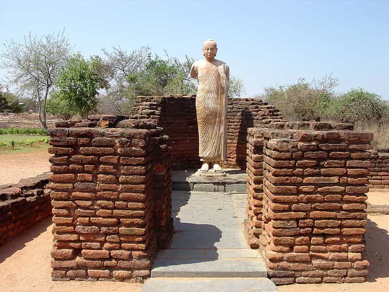 A copy of the Original Buddha Statue at Simhavihara, Nagarjunakonda
