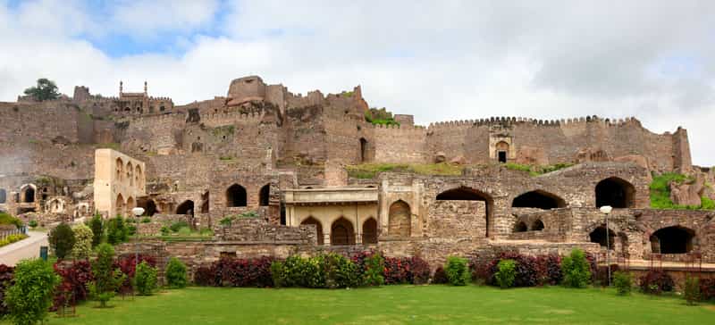 A historic fort that now lies ruined
