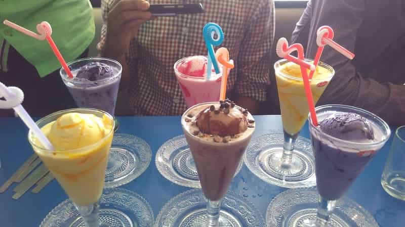 Be spoiled for choice at Cream Stone Ice cream parlor