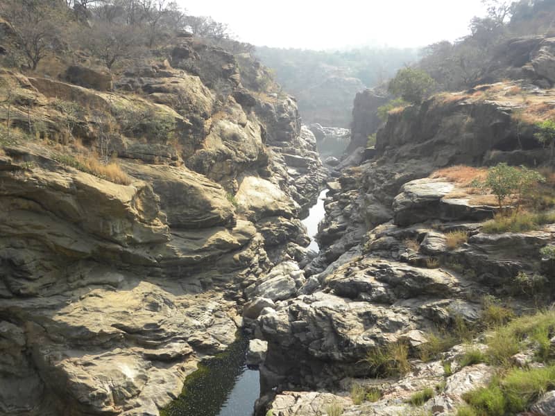 Cauvery flowing through a Gorge at Kanakapura