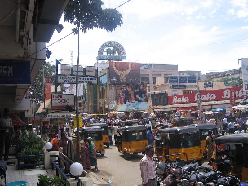 Crowded T Nagar market
