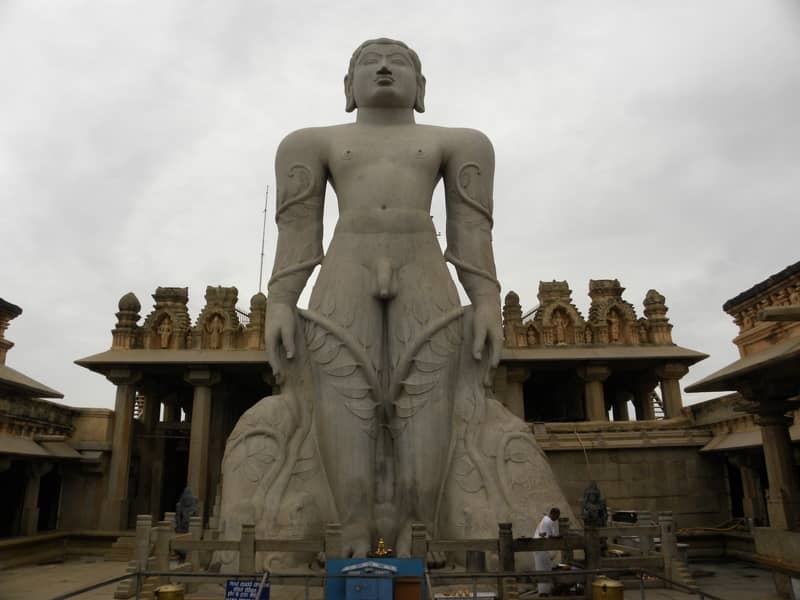 Granite monolithic sculpture at Shravanabelagola