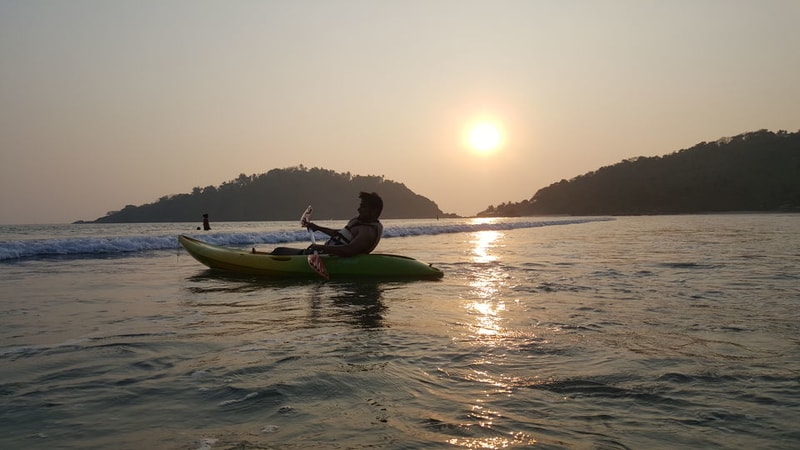 Palolem is one of the best places for kayaking in Goa