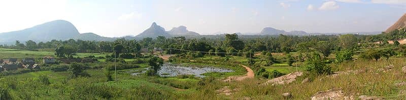 Panoramic View of Ramanagara Hills