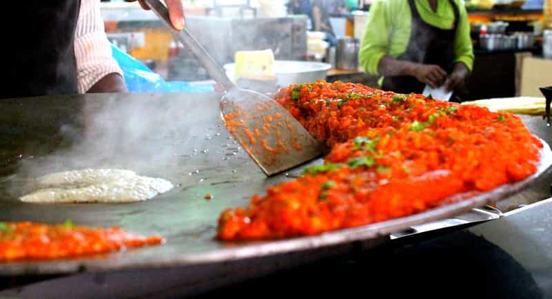 Pav Bhaji is an evergreen favorite street food in Mumbai