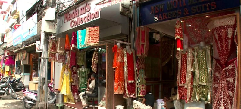 Retail Cloth Shops at Madina Market, Hyderabad