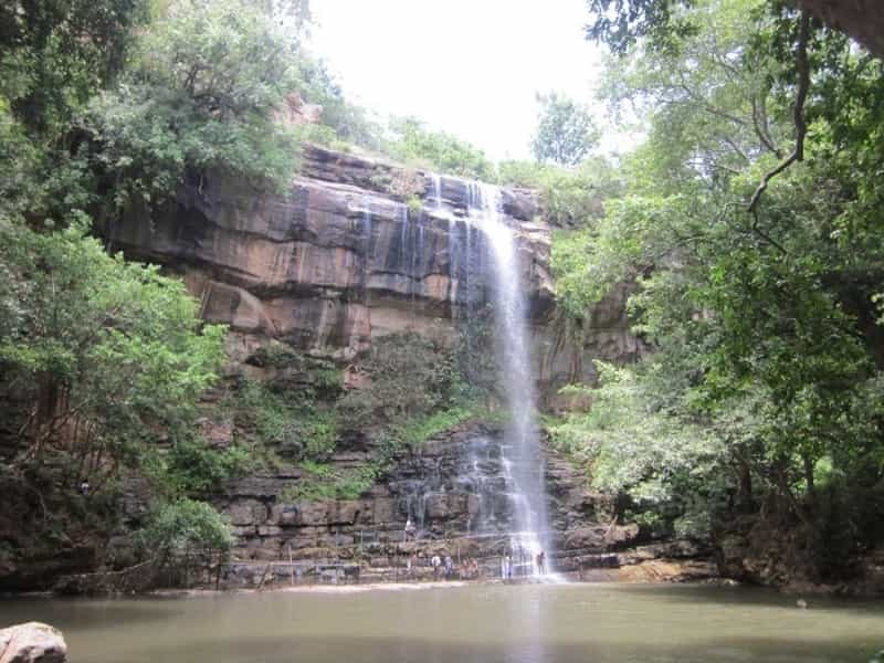The Mallela Theertham waterfall in Nallamala forest