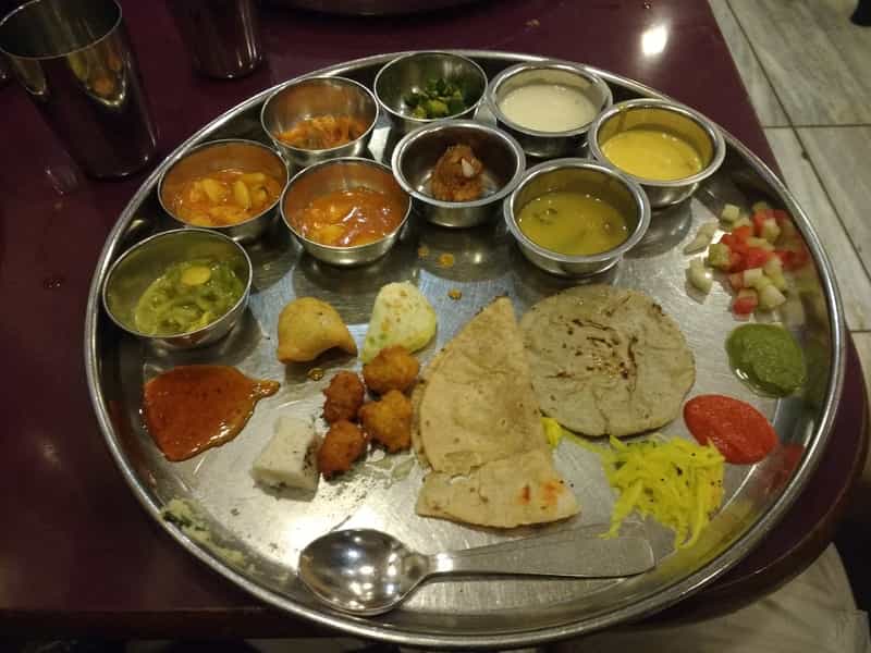 Vegetarian Thali at Shree Thaker Bhojanalay