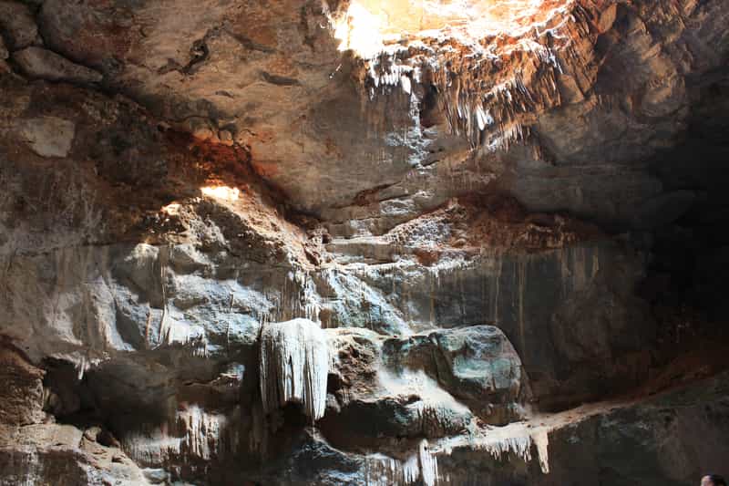 The Borra caves are 80 metres deep from the surface