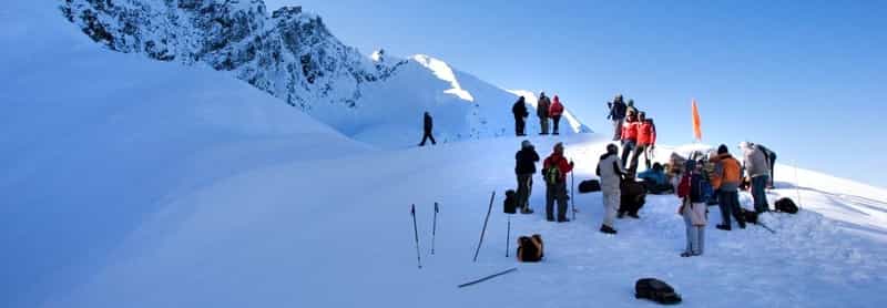 Trekkers resting