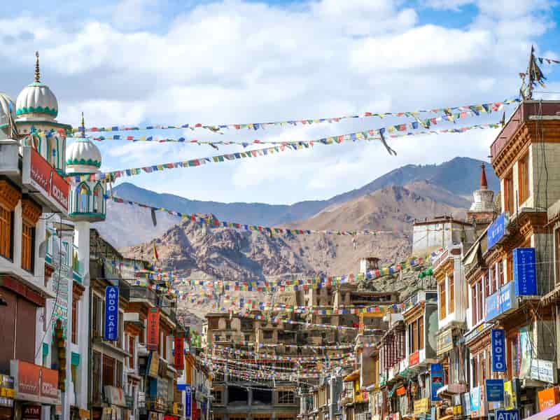 Main bazaar in Ladakh