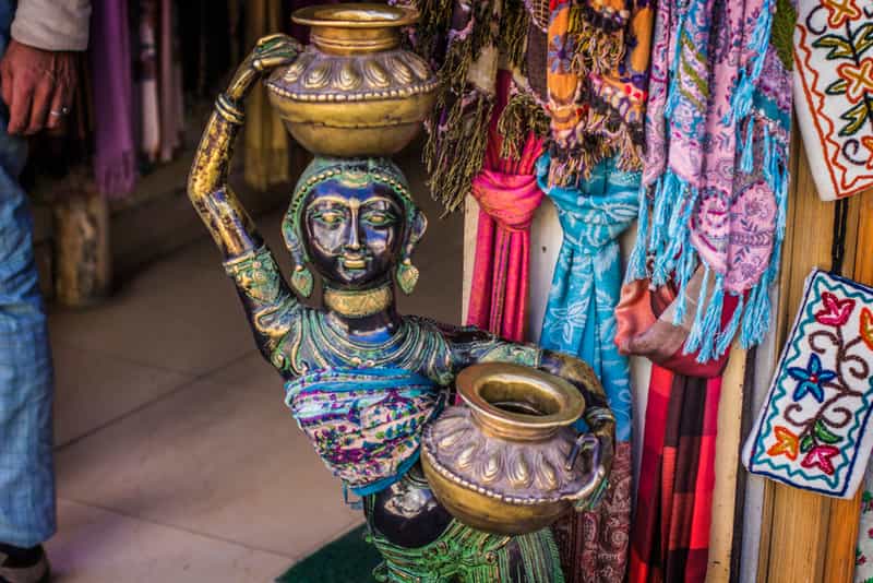 A Pashmina shawl shop