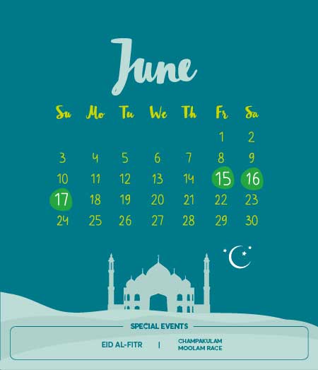 Long Holidays in June 2018