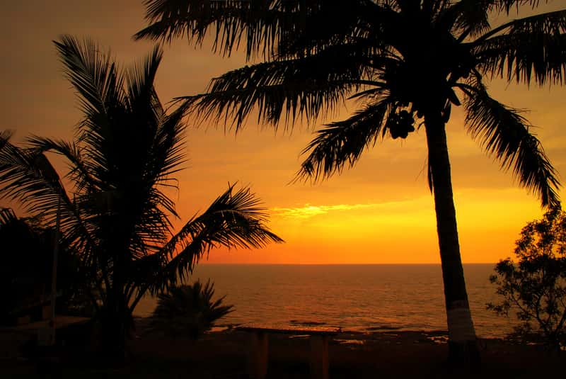 A sunset as seen from the Alibaug beach 