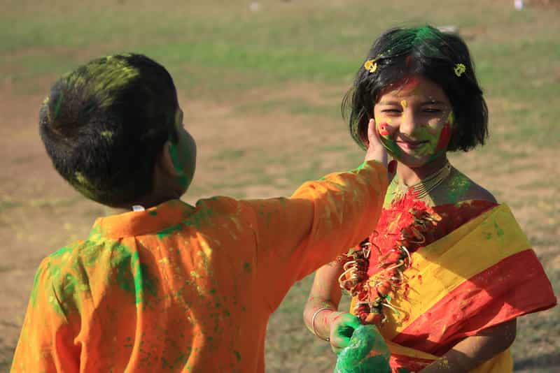 Holi in Shantiniketan