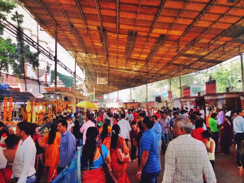 Devotees gathered in the thousands at the Siddhivinayak Temple
