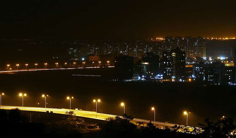 Navi Mumbai as seen from the hills