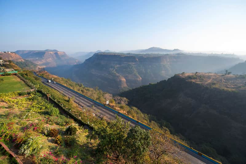Panoramic view of the Khandala Valley