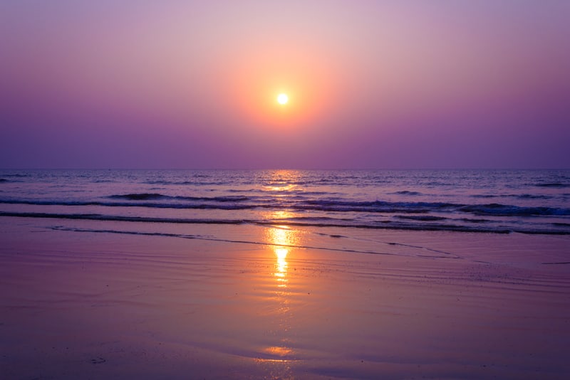Watch the sunset from the Kelva Beach