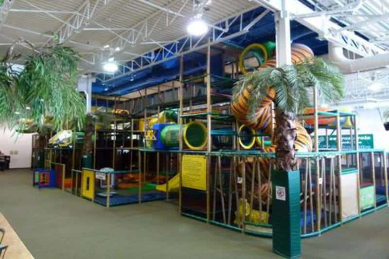 The play area at Zigzagzoo
