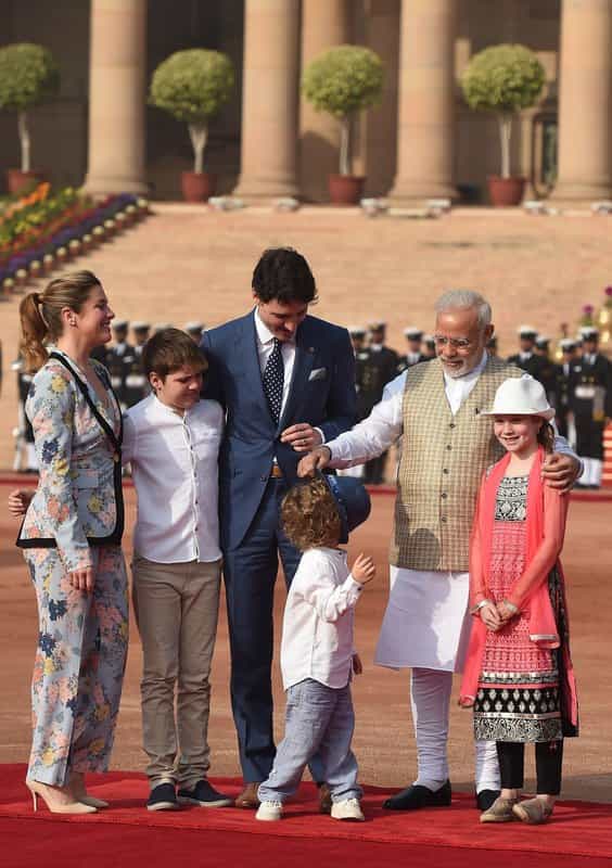 Hadrien and PM Modi becoming friends
