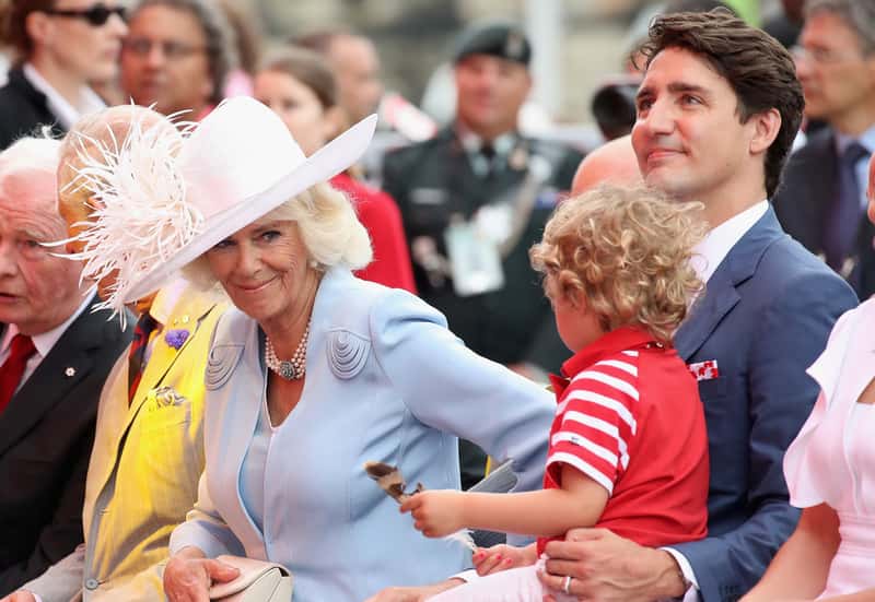 Hadrien befriending Camilla, the Duchess of Cornwall on the Royal Couple’s visit to Canada in July 2017